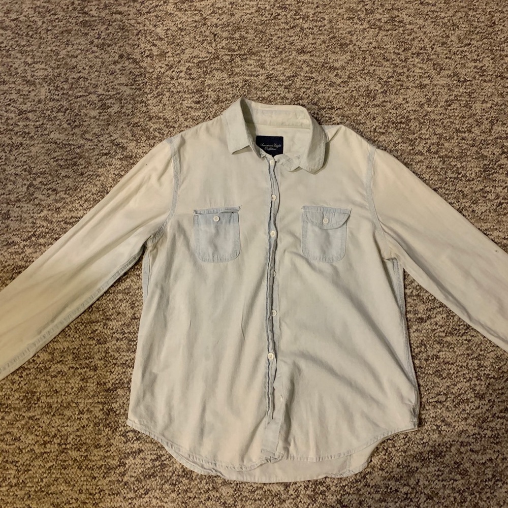Light washed button up